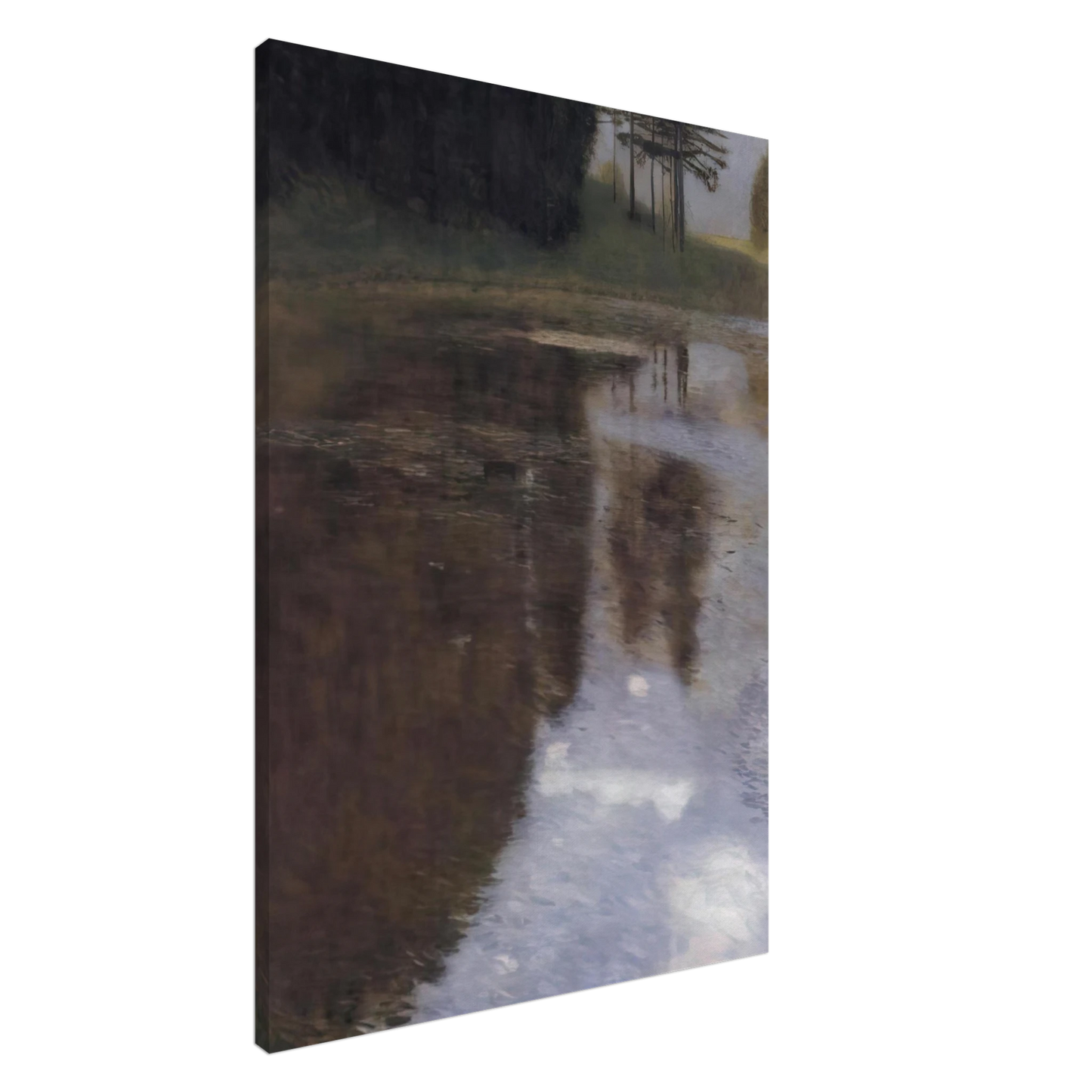 Gustav Klimt - QUIET POND IN THE PARK OF APPEAL Canvas - 20x30 cm / 8x12 inches-canvas