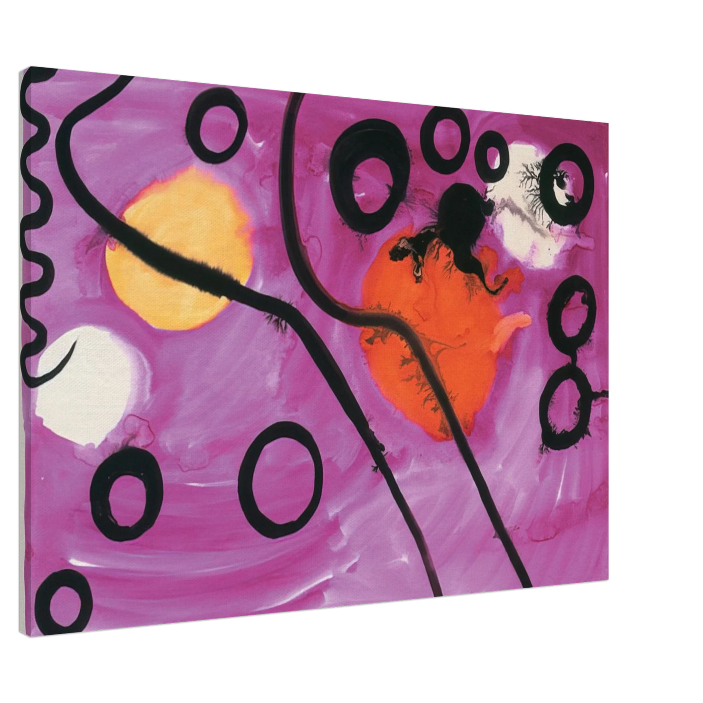 Alexander Calder - UNTITLED 1963 Canvas - 20x30 cm / 8x12 inches-canvas