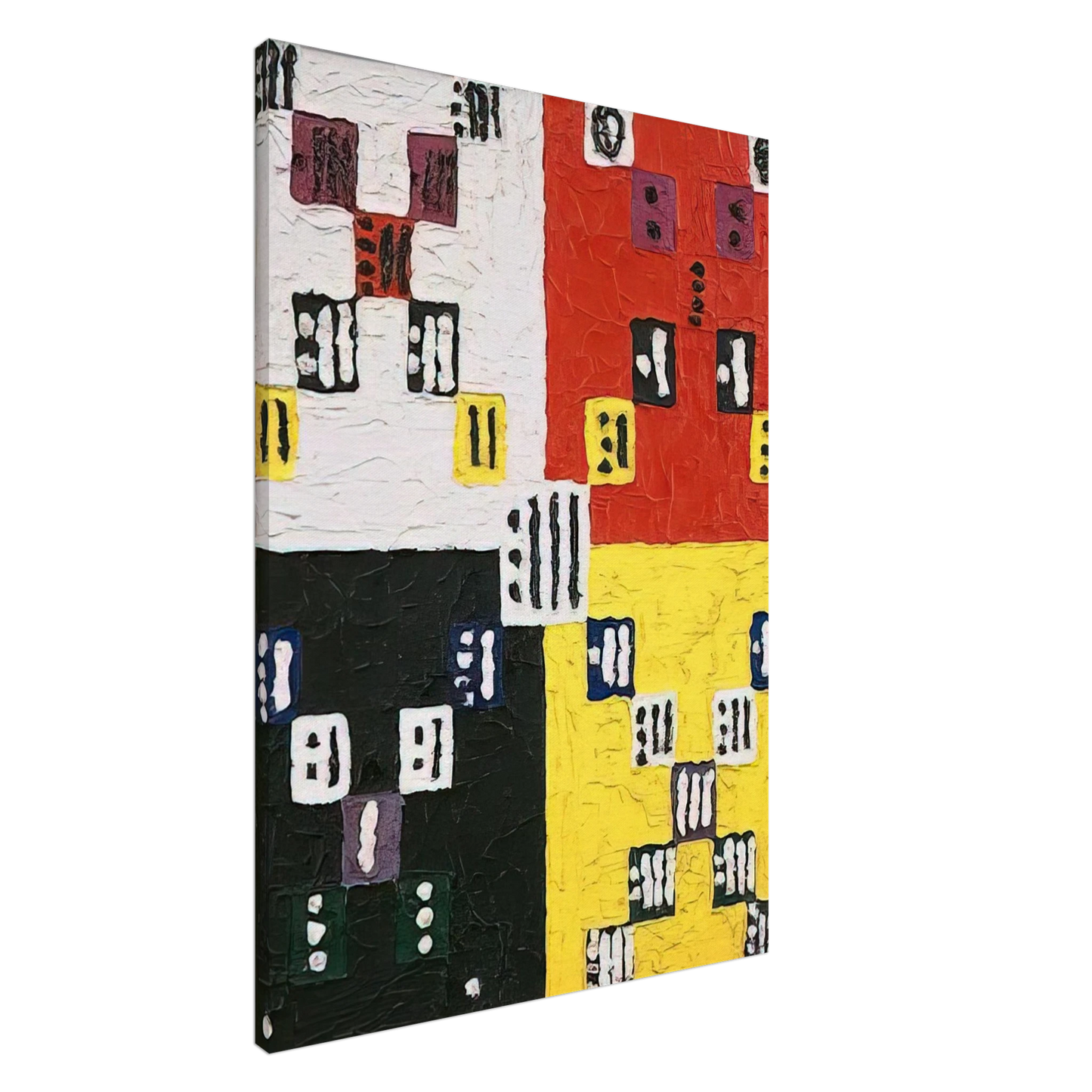 Alfred Jensen - The Apex is Nothing - 1960 Canvas - 20x30 cm / 8x12 inches-canvas