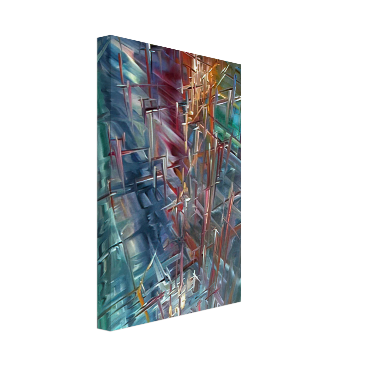 Konrad Zuse - Calculating Space Canvas - 40x60 cm / 16x24 inches-canvas