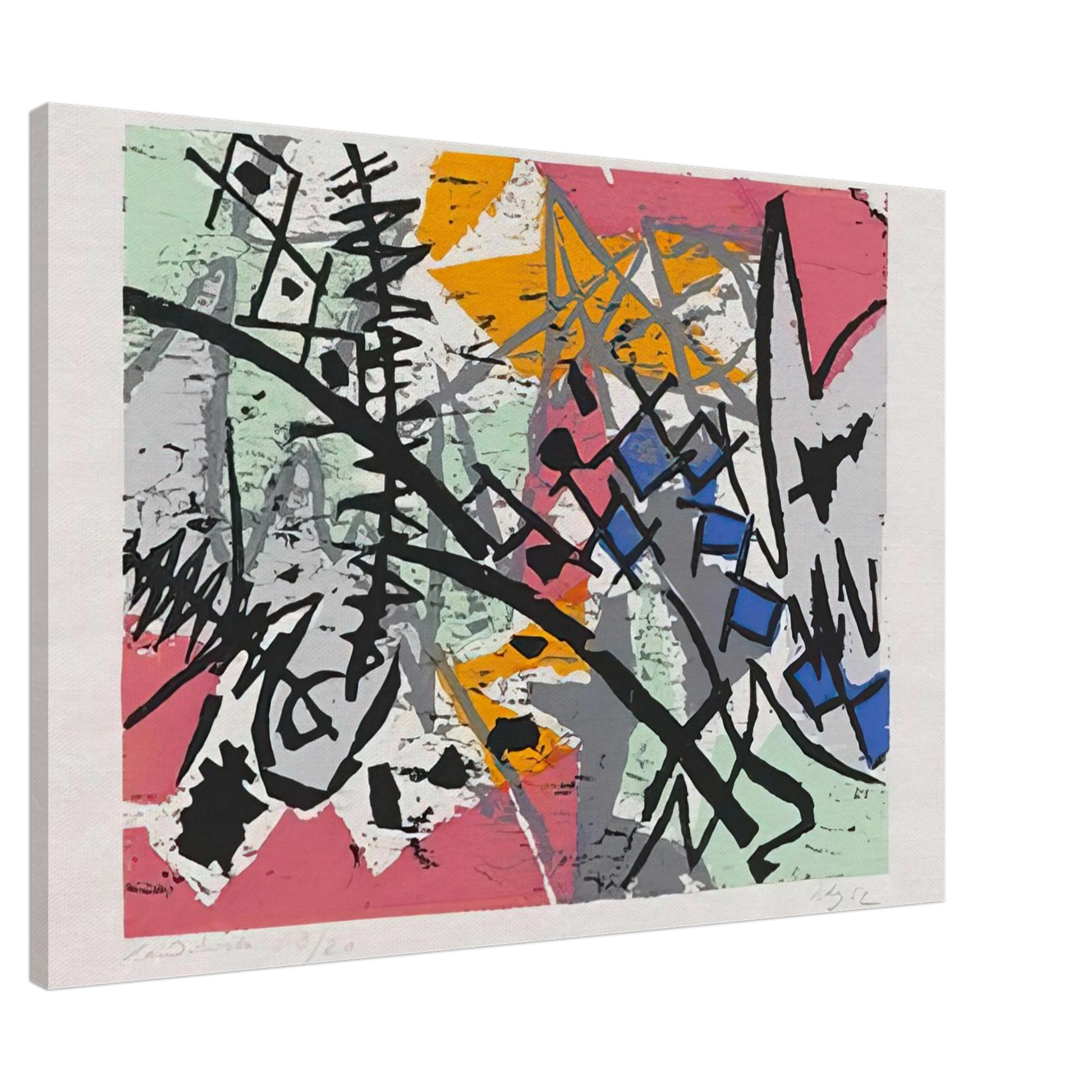 Ernst Wilhelm Nay - Farbholzschnitt 1952-4 - 1952 Canvas - Default Title-canvas