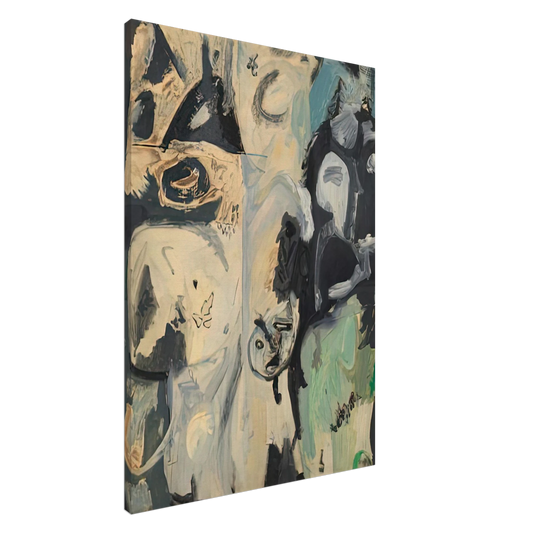 Helen Frankenthaler - Untitled, 1950- Canvas - 20x30 cm / 8x12 inches-canvas