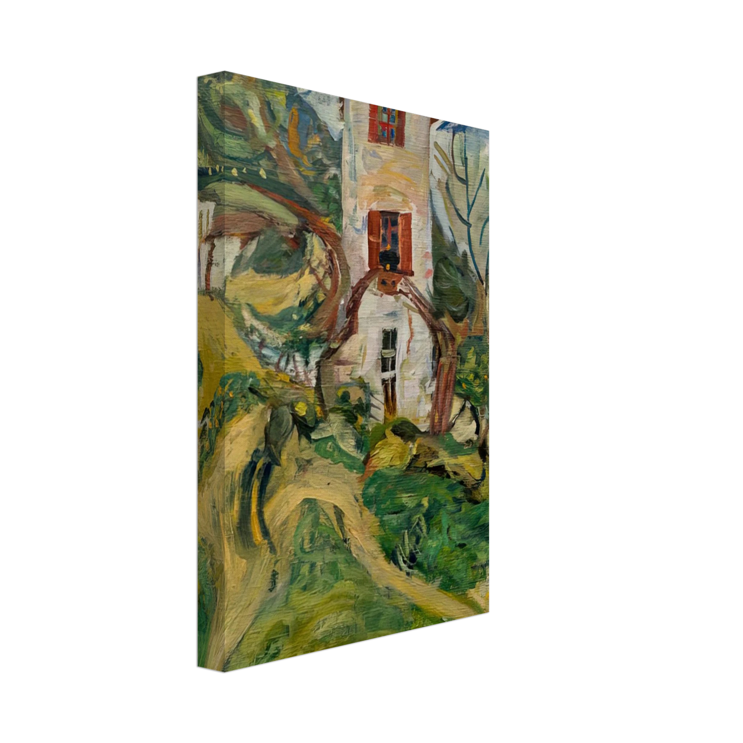 Chaim Soutine - WHITE HOUSE 1918 Canvas - 40x60 cm / 16x24 inches-canvas