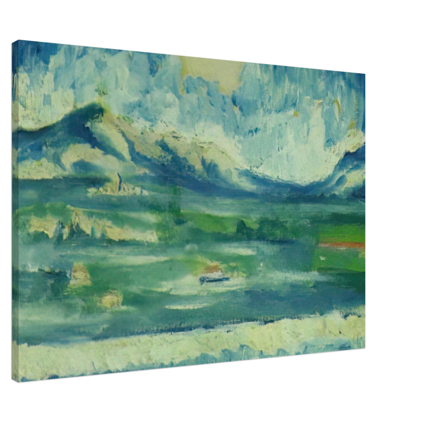 Salvador Dali - LANDSCAPE NEAR AMPURDAN 2 Canvas - 20x30 cm / 8x12 inches-canvas
