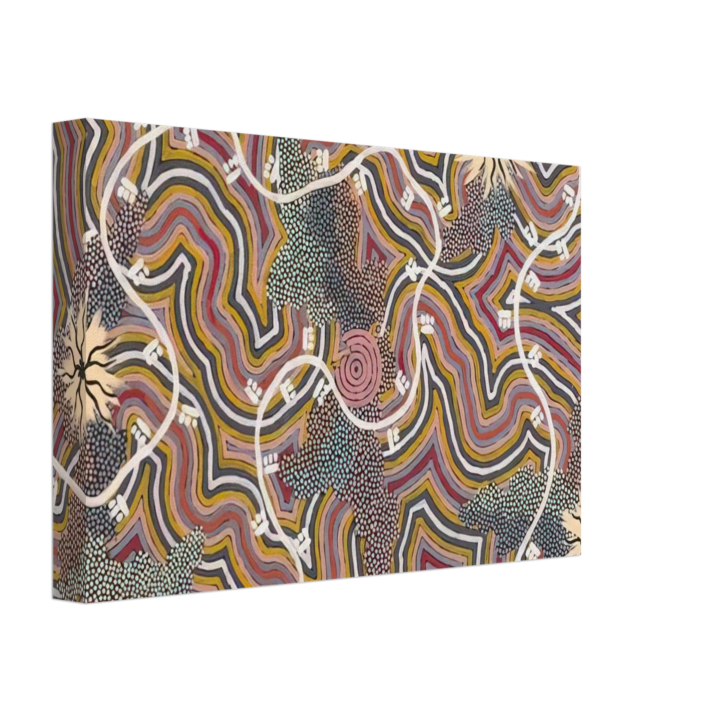 Clifford Possum Tjapaltjarri - Possum Dreaming - 1996 Canvas - 70x100 cm / 28x40 inches-canvas