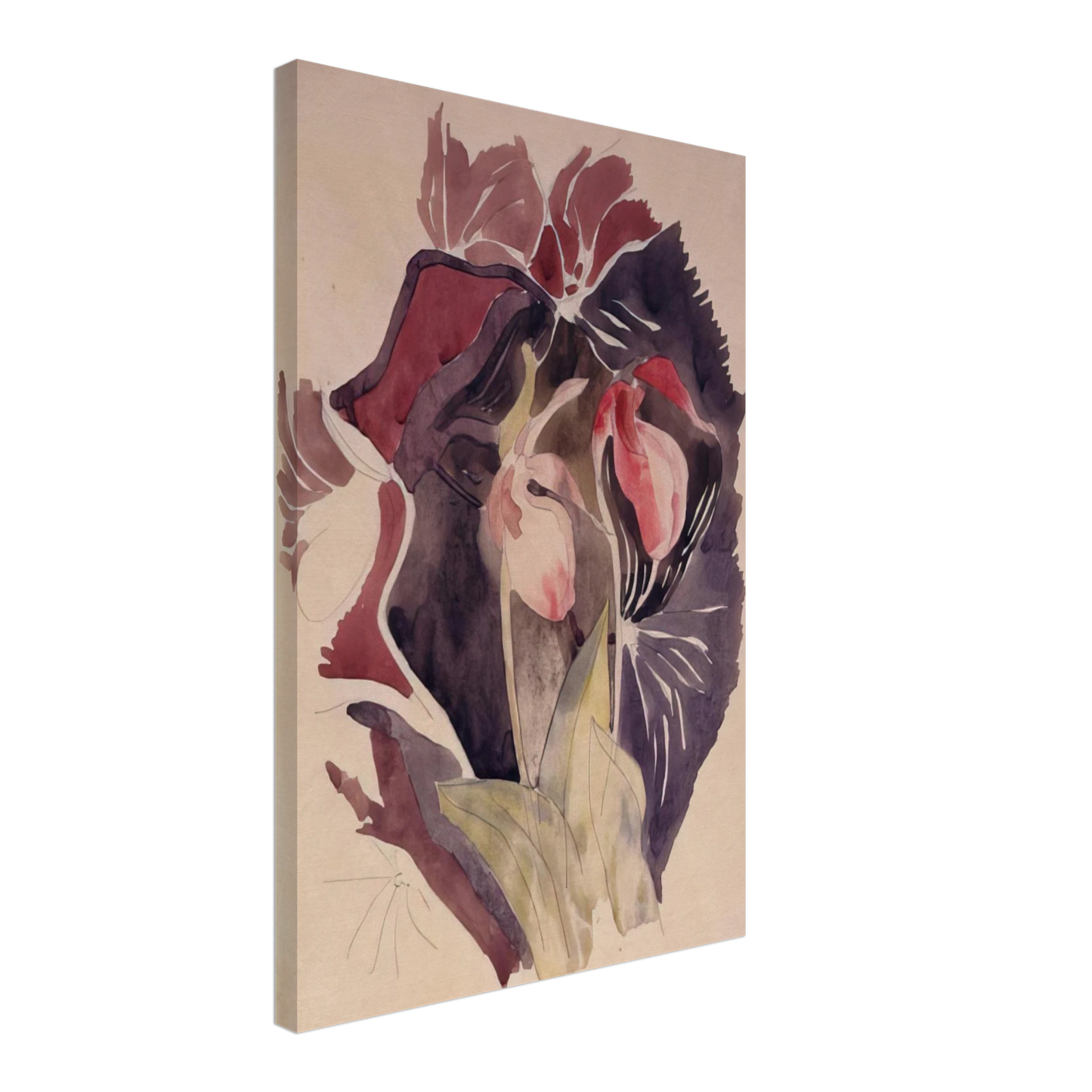 Charles Demuth - Wild Orchids - 1920 Canvas - 70x100 cm / 28x40 inches-canvas