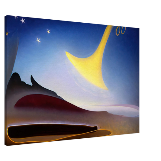 Agnes Lawrence Pelton - Awakening Memory of Father - 1943 Canvas - 20x30 cm / 8x12 inches-canvas