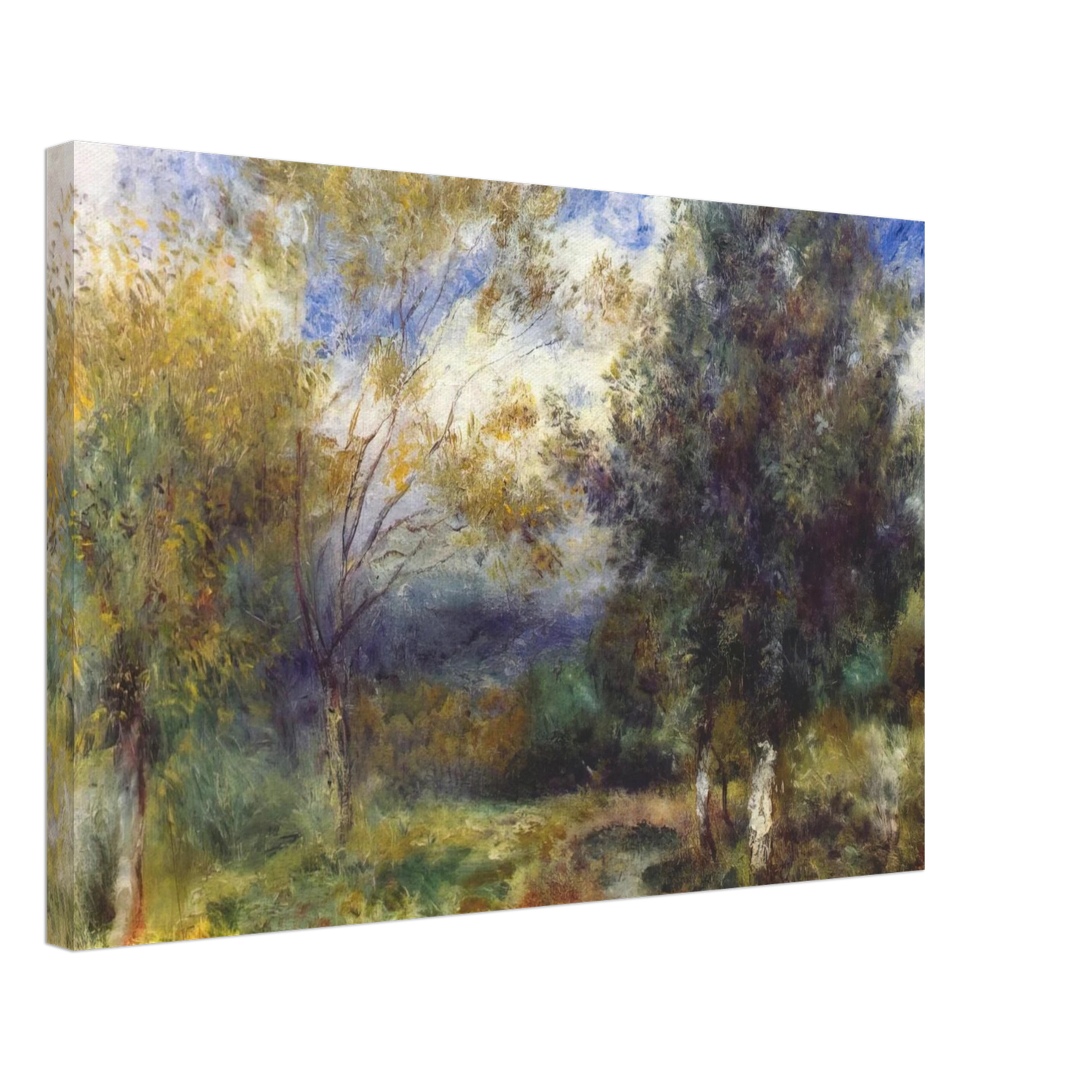 Pierre-Auguste Renoir - Landscape in the Sun Canvas - 70x100 cm / 28x40 inches-canvas