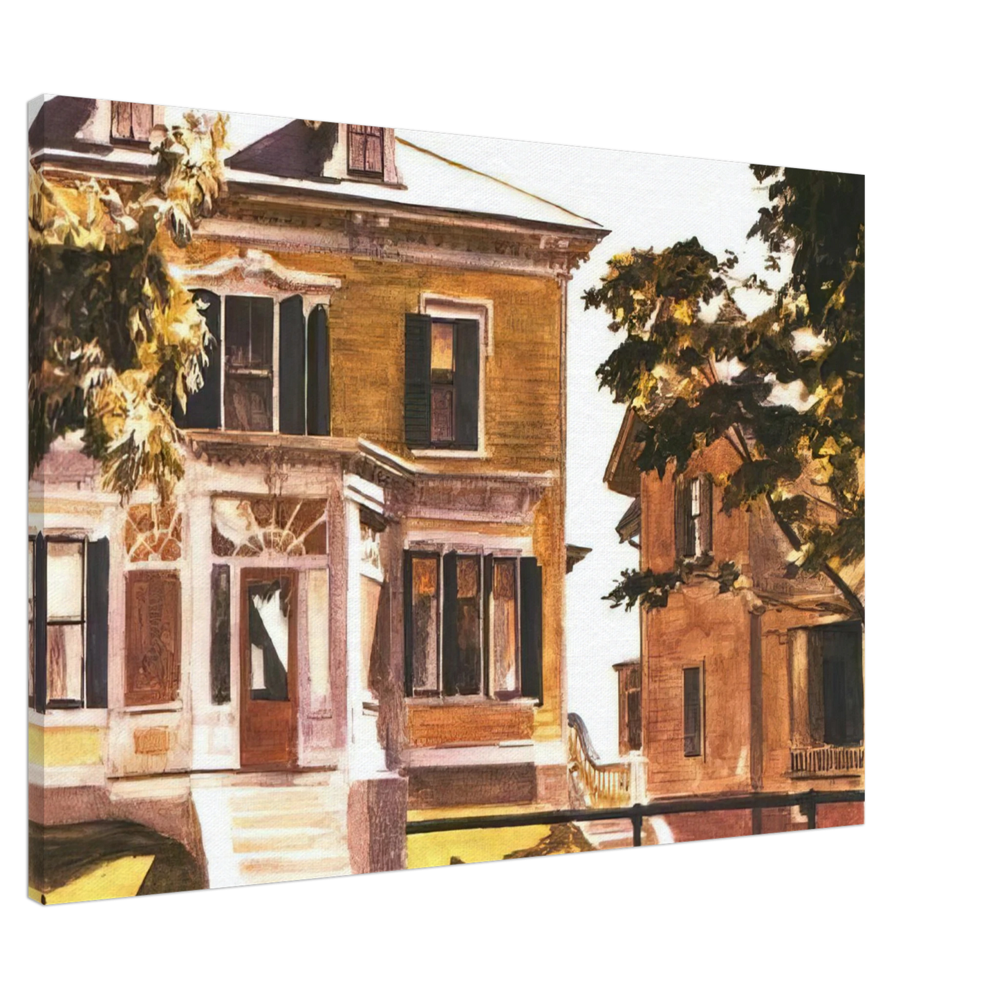 Edward Hopper - Davis House Canvas - 20x30 cm / 8x12 inches-canvas