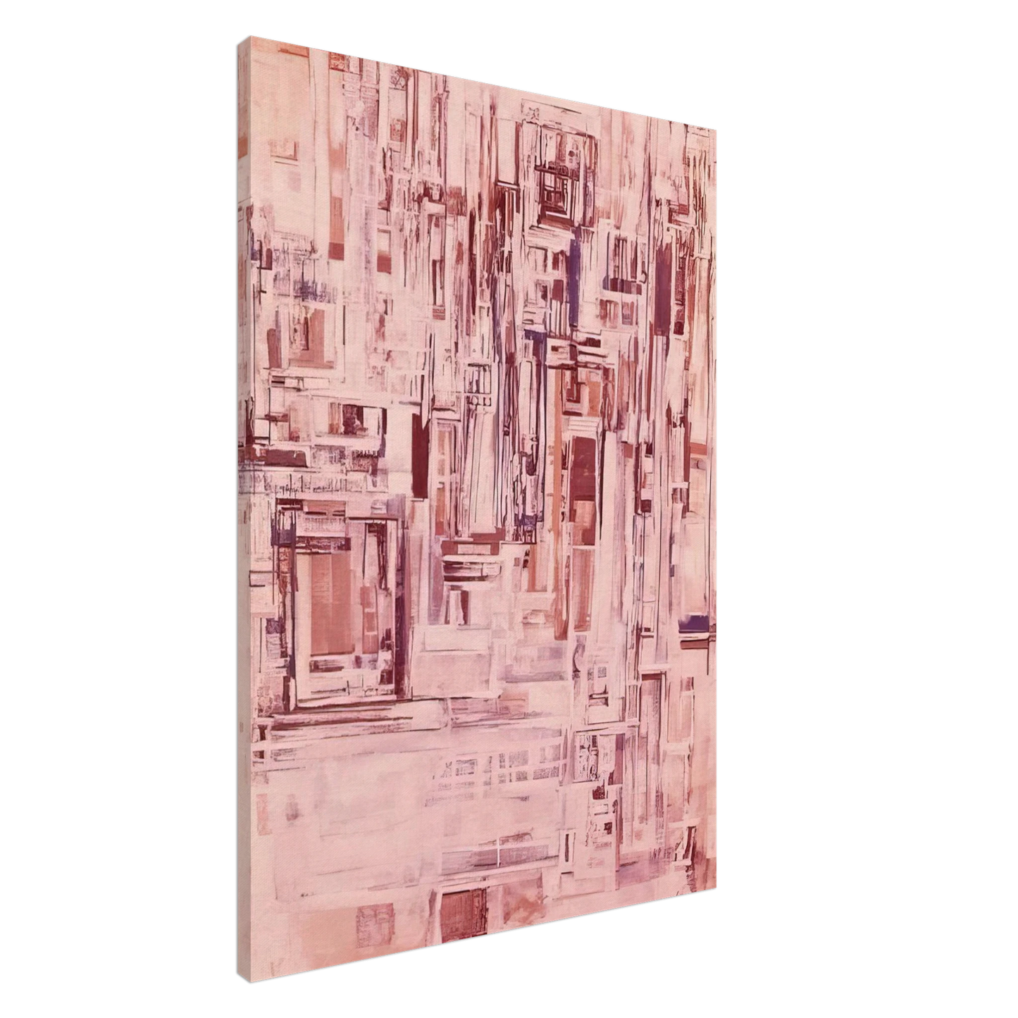 Maria Helena Vieira da Silva - Untitled - 1970 Canvas - 20x30 cm / 8x12 inches-canvas