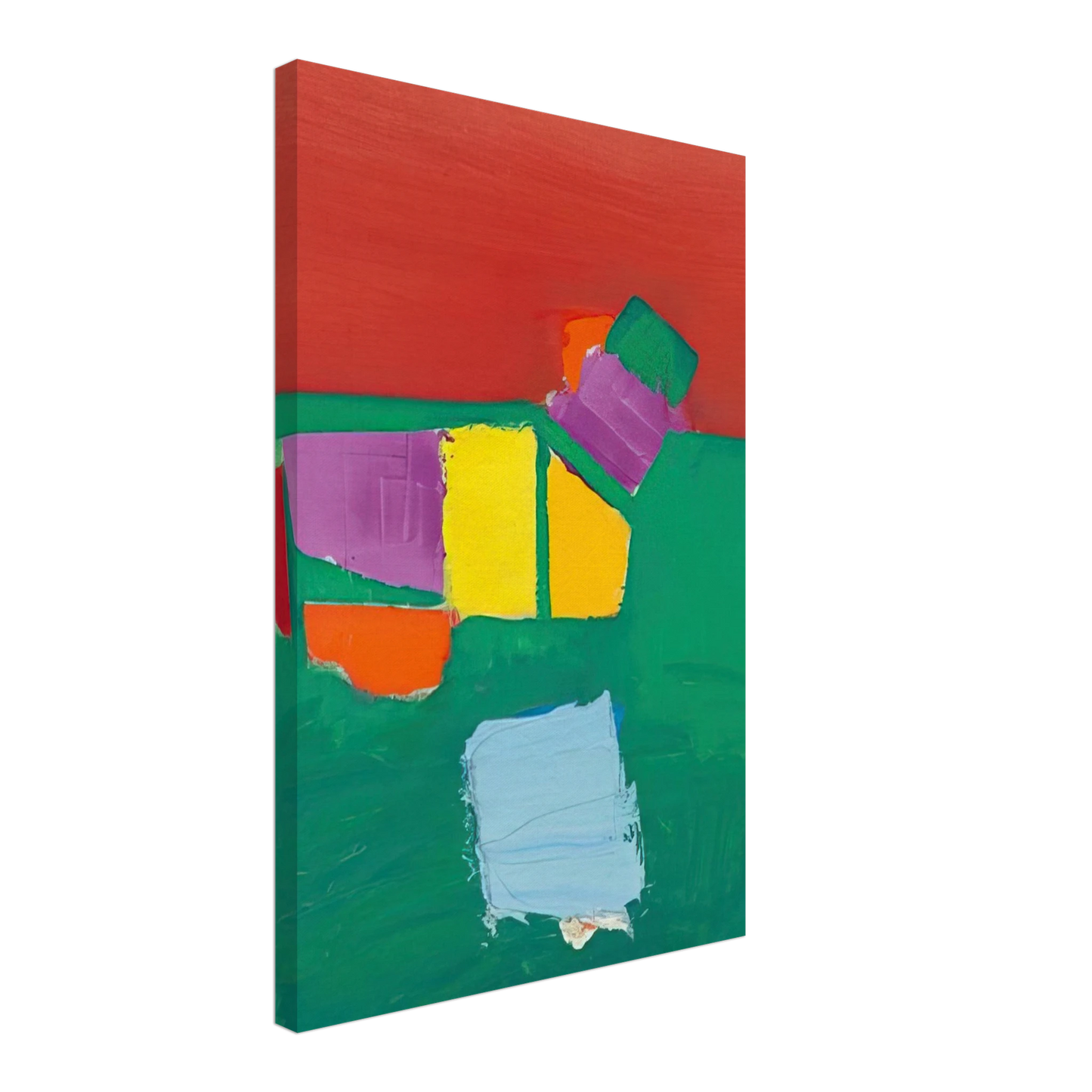 Nicolas de Stael - Les Martigues Composition - 1954 Canvas - 70x100 cm / 28x40 inches-canvas