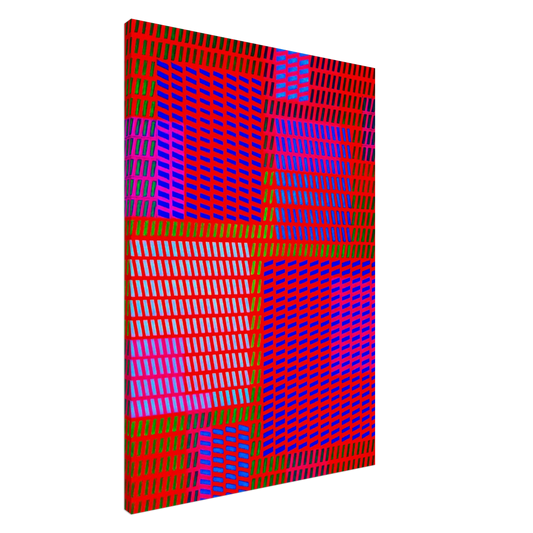 Victor Vasarely - Keiho C1 - 1963 Canvas - 20x30 cm / 8x12 inches-canvas