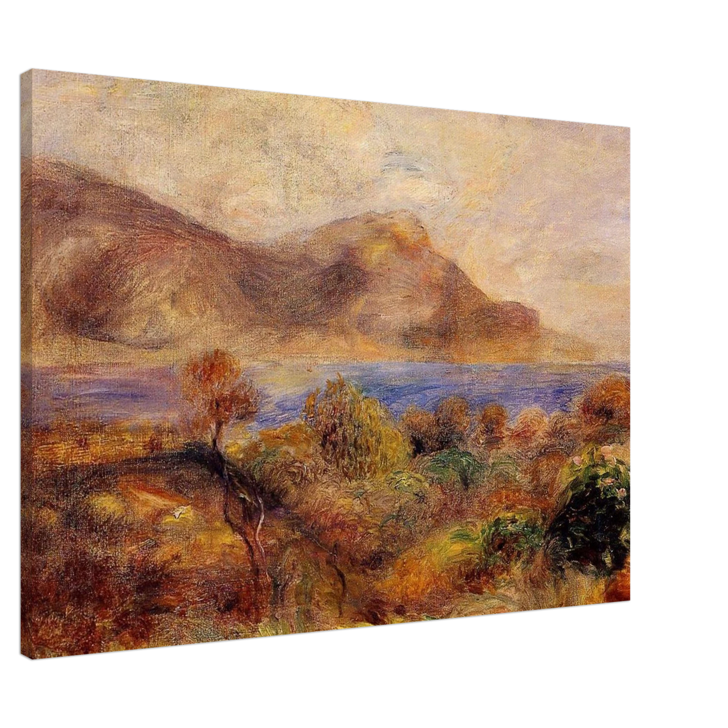 Pierre-Auguste Renoir - Mediteranean Landscape Canvas - 20x30 cm / 8x12 inches-canvas
