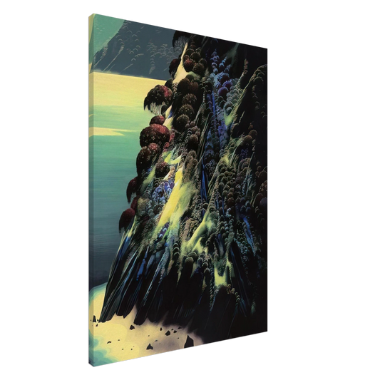 Eyvind Earle - Big Sur Poem Canvas - 20x30 cm / 8x12 inches-canvas