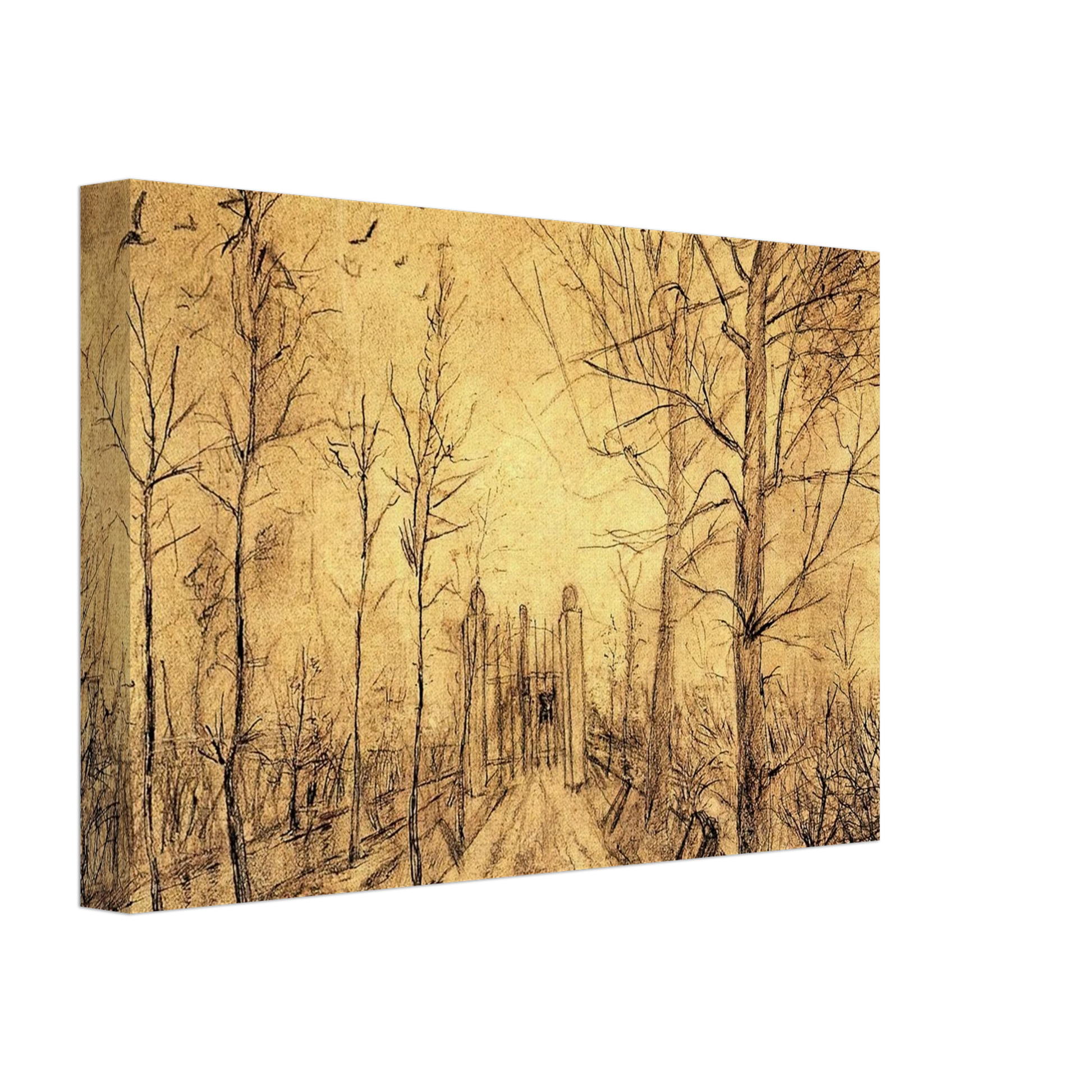 Vincent van Gogh - Driveway Canvas - 40x60 cm / 16x24 inches-canvas