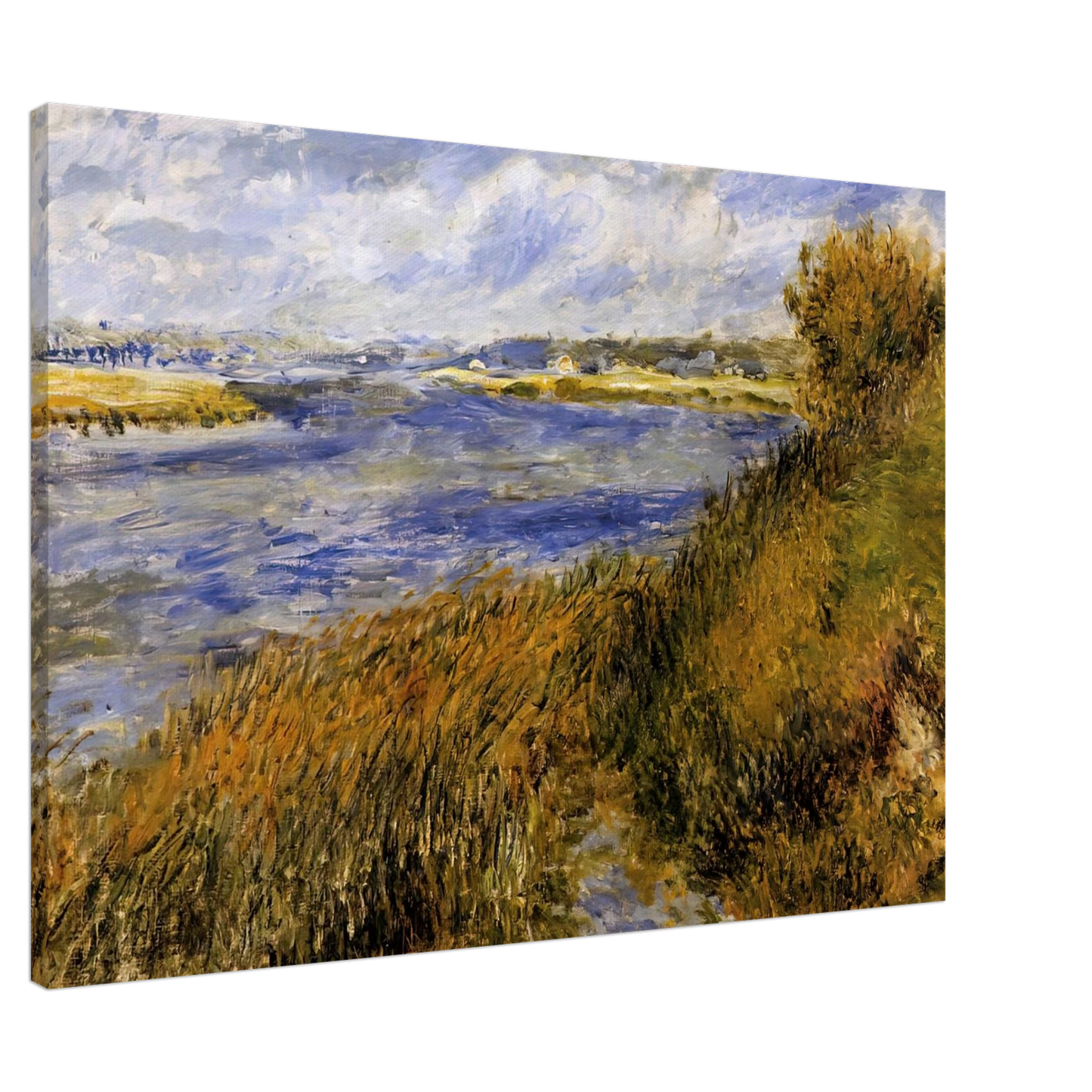 Pierre-Auguste Renoir - The Banks of the Seine at Champrosay Canvas - 20x30 cm / 8x12 inches-canvas