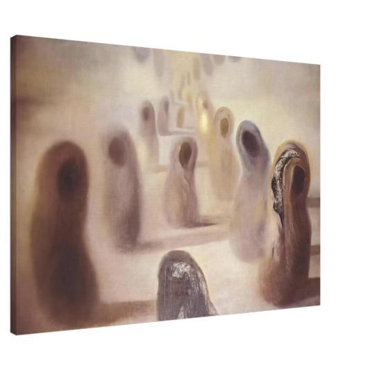 Salvador Dali - DESOXYRIBONUCLEIC ACID ARABS Canvas - 20x30 cm / 8x12 inches-canvas