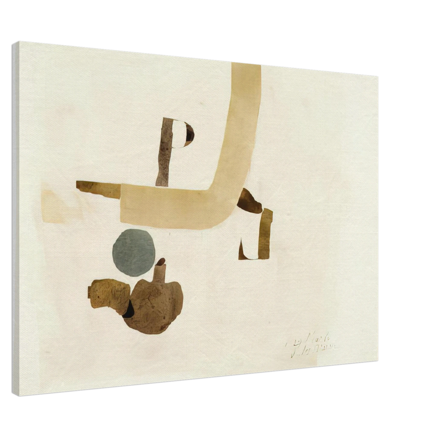 Julius Bissier - 29.5.64 - 1964 Canvas - 20x30 cm / 8x12 inches-canvas