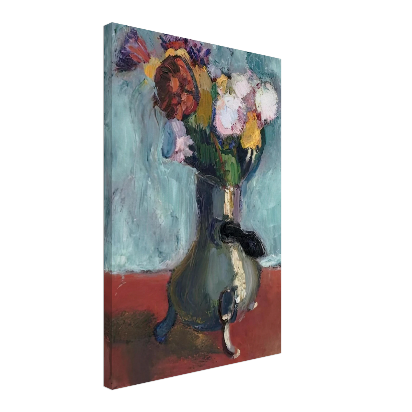 Henri Matisse - BOUQUET OF FLOWERS IN CHOCOLATE 1902 Canvas - 70x100 cm / 28x40 inches-canvas
