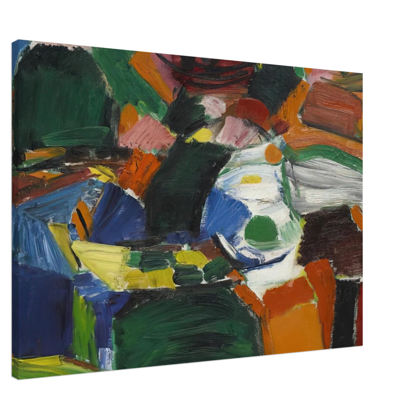 Grace Hartigan - Orchard Street #2 Canvas - 20x30 cm / 8x12 inches-canvas