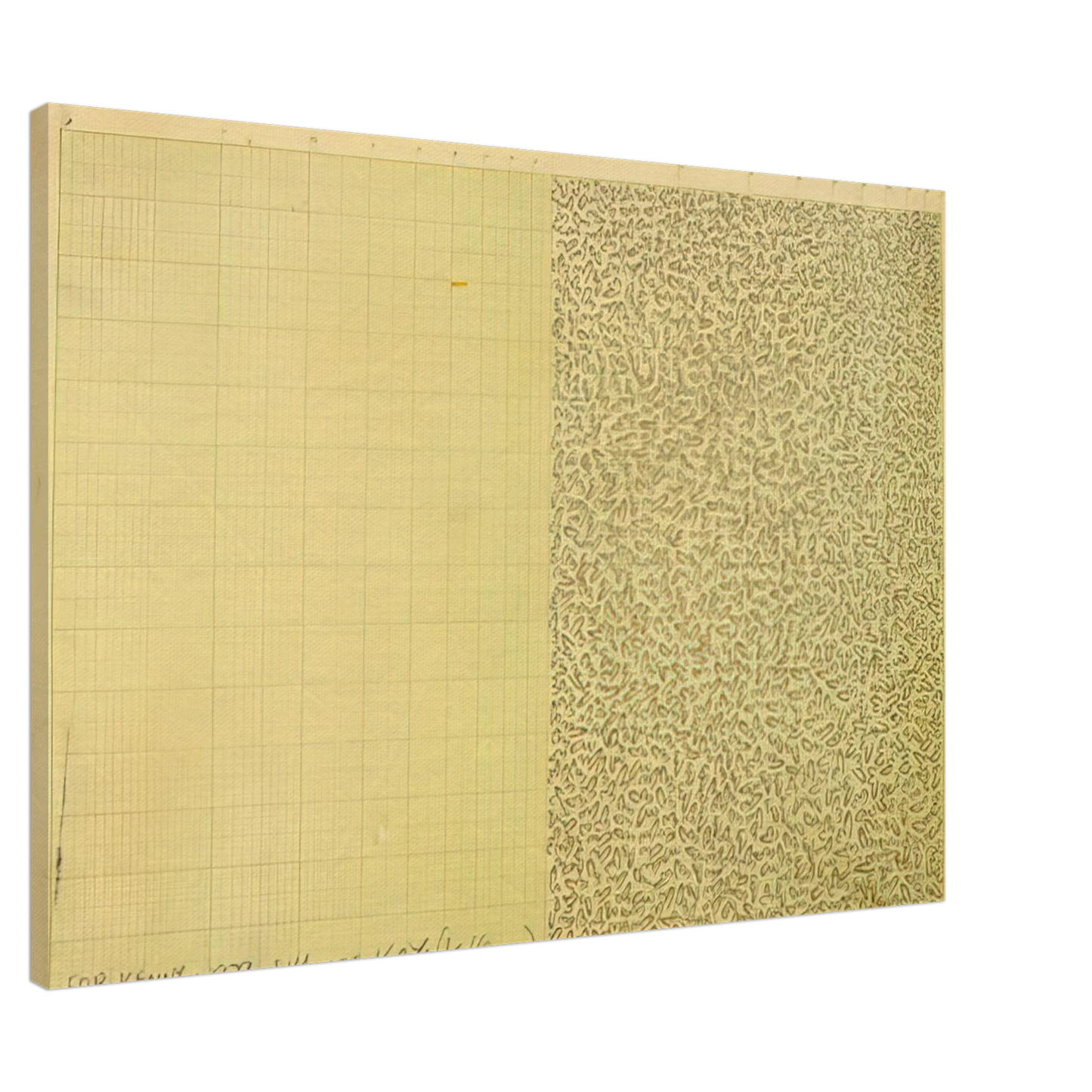 Keith Haring - UNTITLED FOR KENNY 1979 Canvas - 20x30 cm / 8x12 inches-canvas