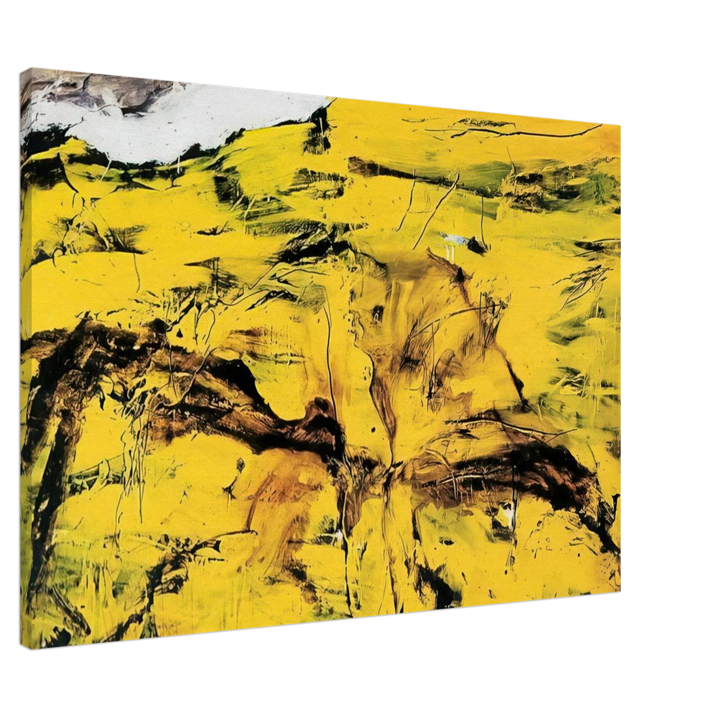 Emil Schumacher - Gorim II - 1995 Canvas - 20x30 cm / 8x12 inches-canvas