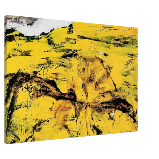 Emil Schumacher - Gorim II - 1995 Canvas - 20x30 cm / 8x12 inches-canvas