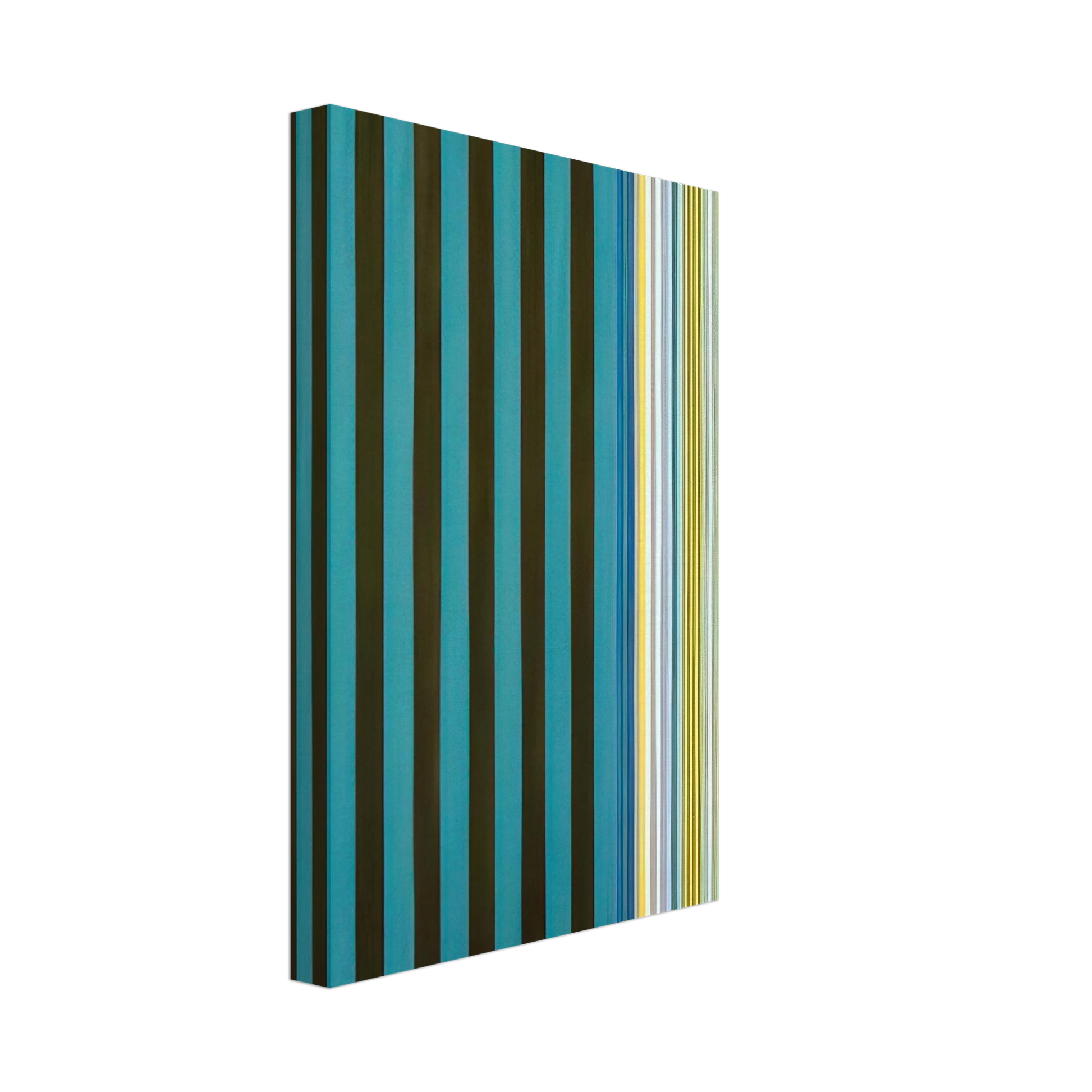 Gene Davis - Green Stripes - 1970 Canvas - 40x60 cm / 16x24 inches-canvas