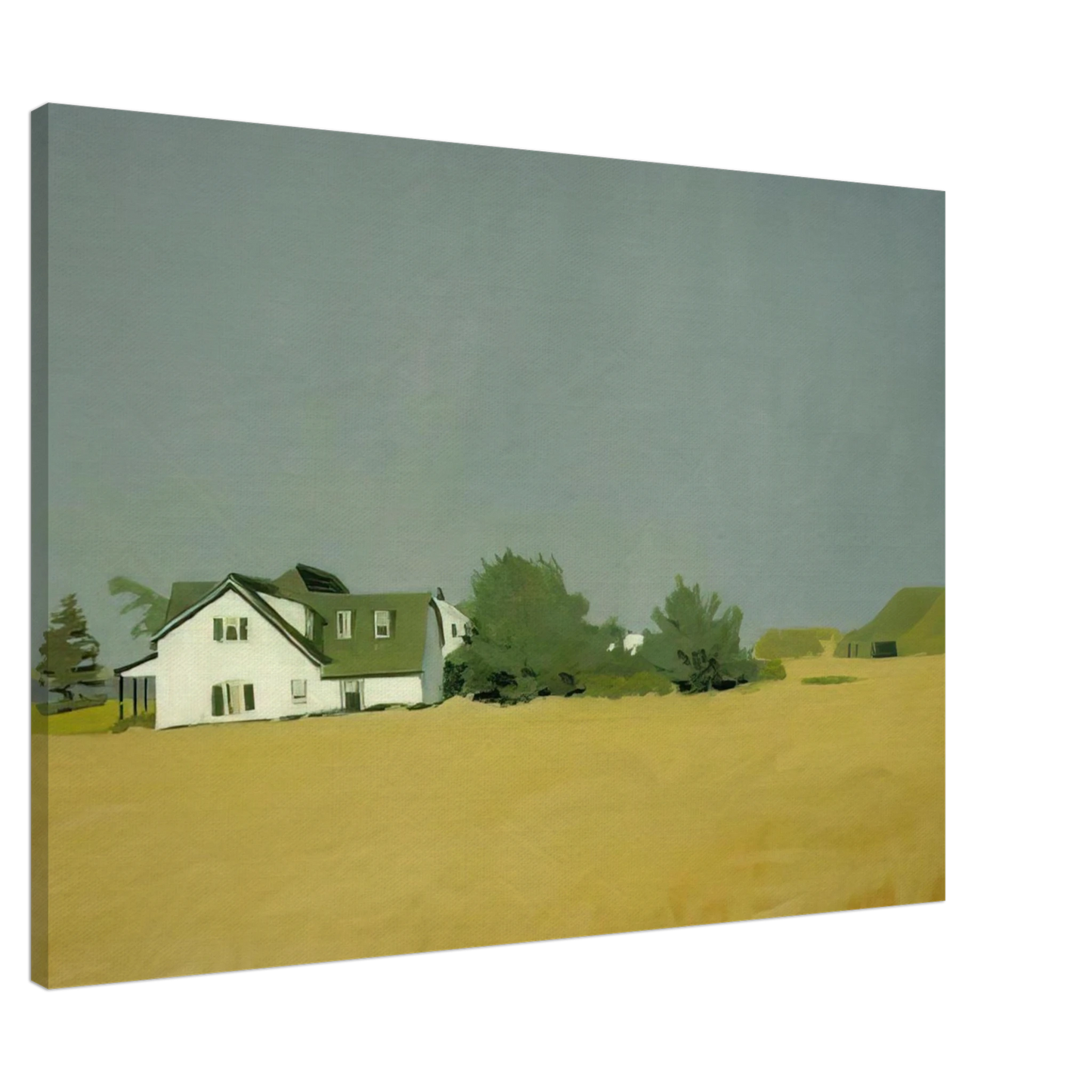 Fairfield Porter - WHEAT 1960 Canvas - 20x30 cm / 8x12 inches-canvas