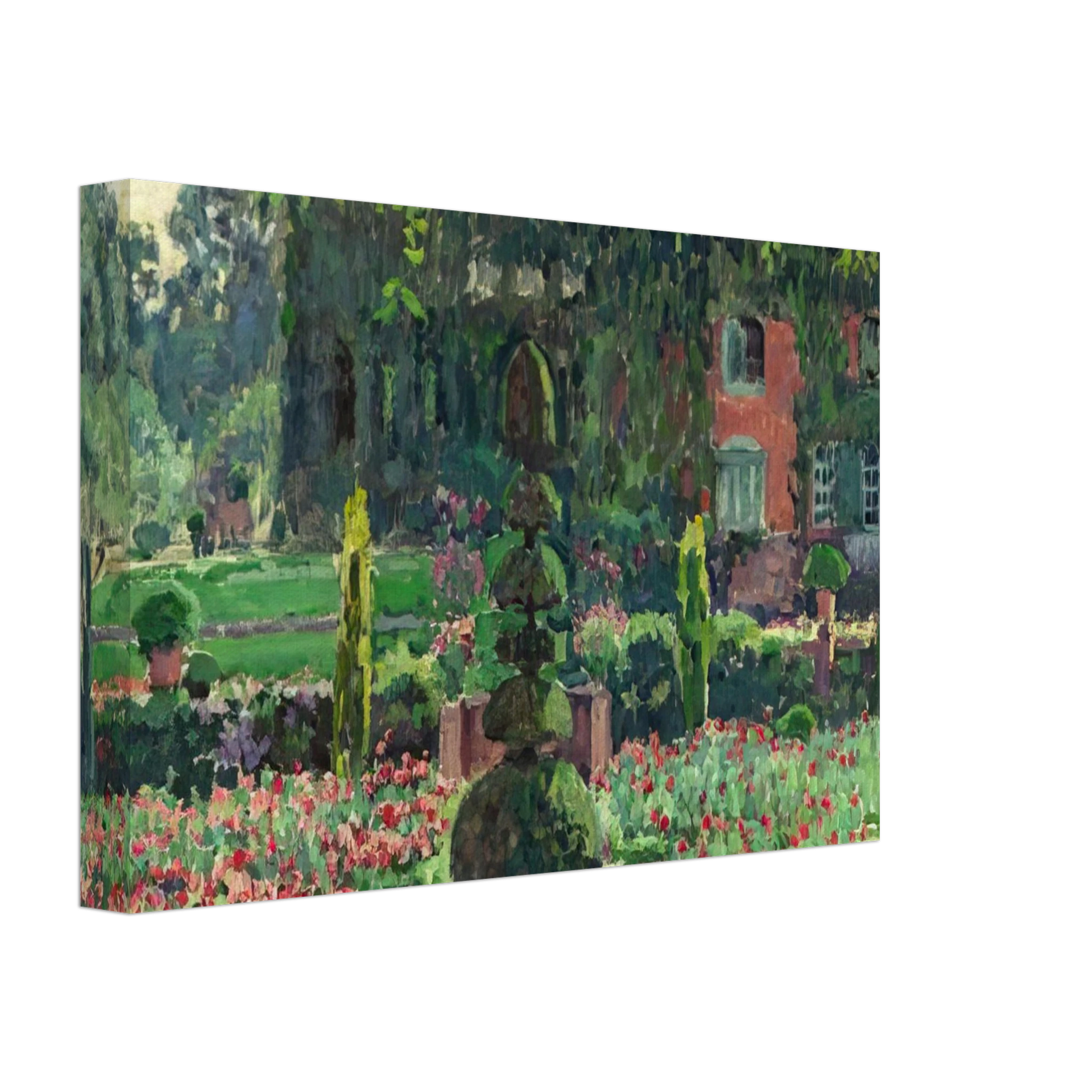 Theo van Rysselberghe - GARDEN IN SUMMER 1924 Canvas - 40x60 cm / 16x24 inches-canvas