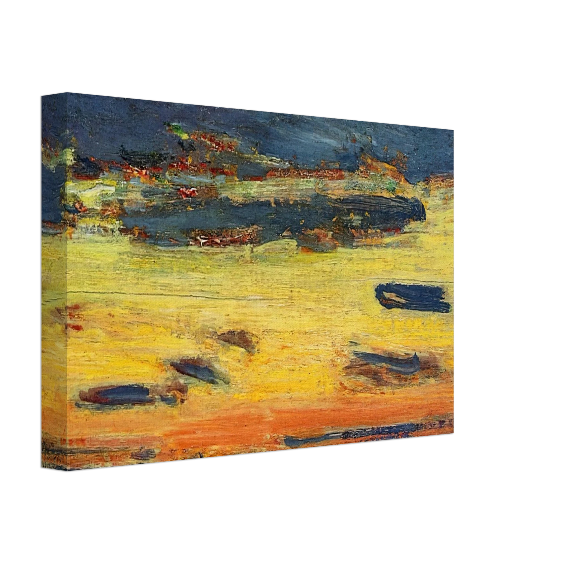 Childe Hassam - Sunset on the Sea Canvas - 40x60 cm / 16x24 inches-canvas