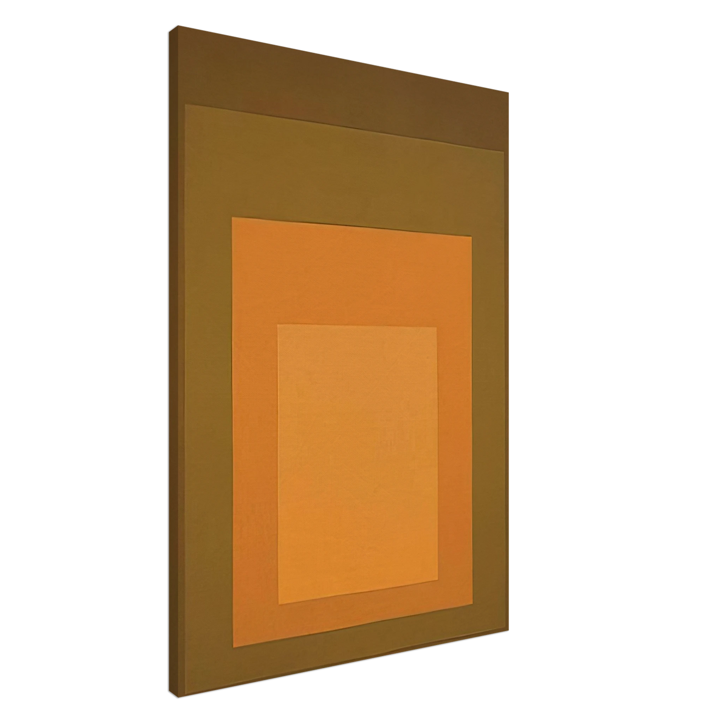 Josef Albers - HOMAGE TO THE SQUARE AUTUMN CLIMAX 1963 Canvas - 20x30 cm / 8x12 inches-canvas
