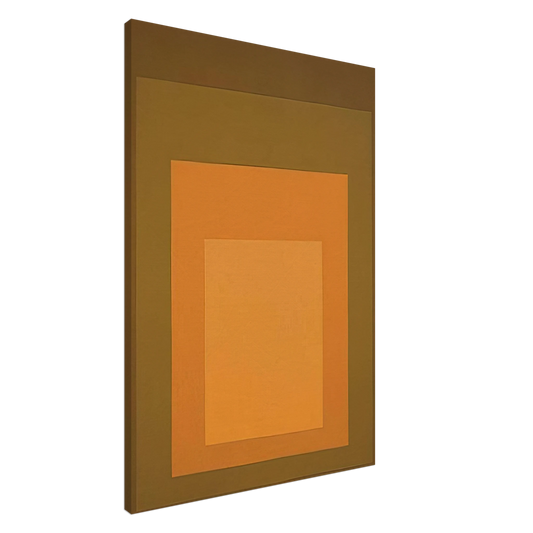Josef Albers - HOMAGE TO THE SQUARE AUTUMN CLIMAX 1963 Canvas - 20x30 cm / 8x12 inches-canvas