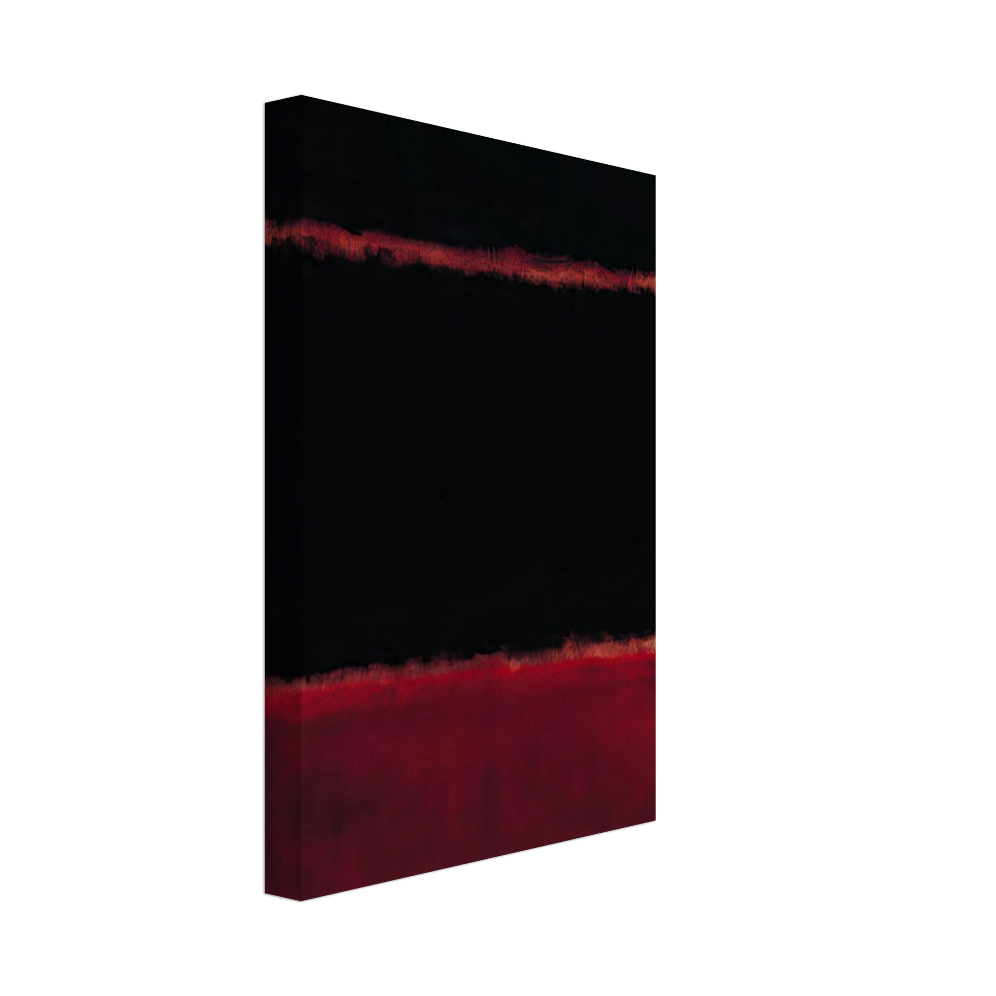 Mark Rothko - Black in Deep Red - 1957 Canvas - 40x60 cm / 16x24 inches-canvas