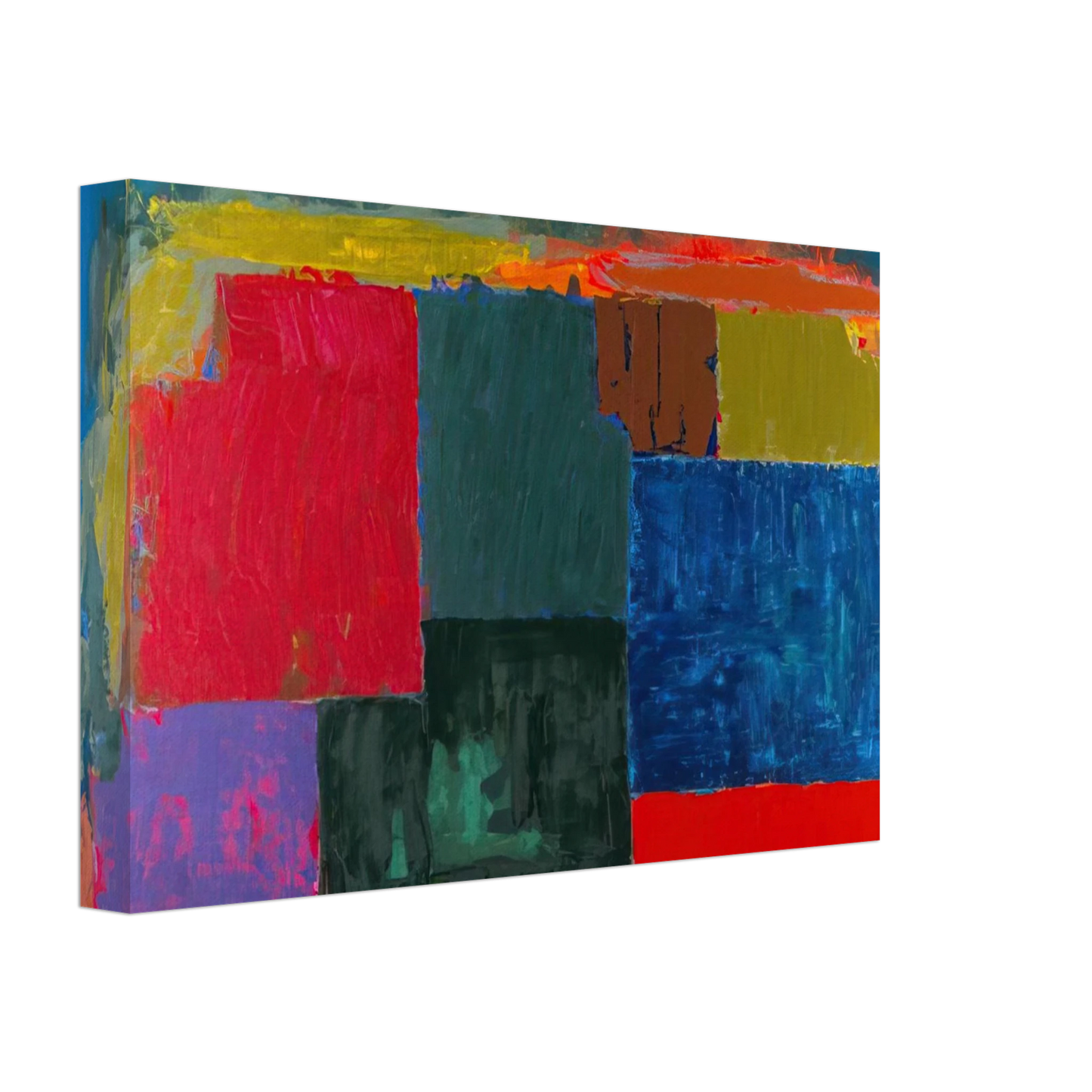 John Hoyland - North Sound - 1979 Canvas - 40x60 cm / 16x24 inches-canvas