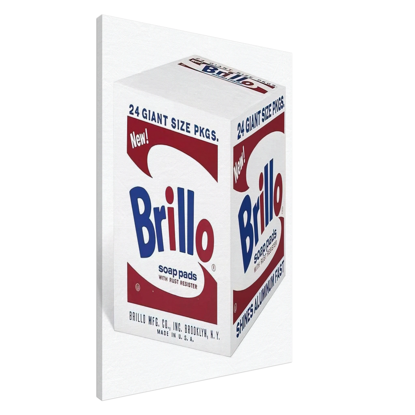 Andy Warhol - Brillo Soap Pads Canvas - 20x30 cm / 8x12 inches-canvas