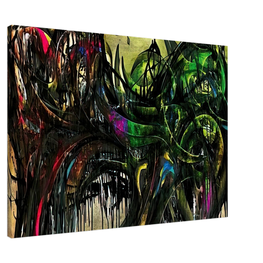 Simon Hantai - Peinture - 1955 Canvas - 20x30 cm / 8x12 inches-canvas