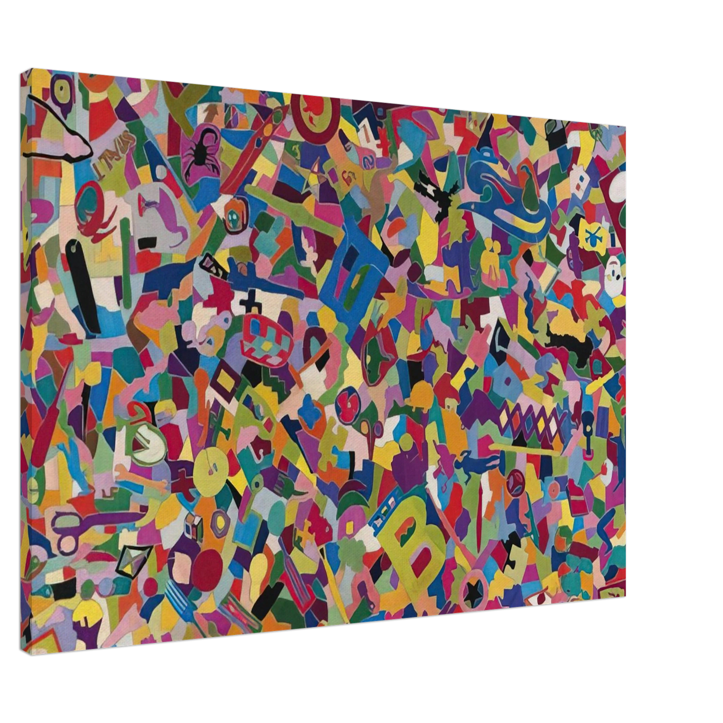 Alighiero Boetti - TUTTO 1988 Canvas - 20x30 cm / 8x12 inches-canvas