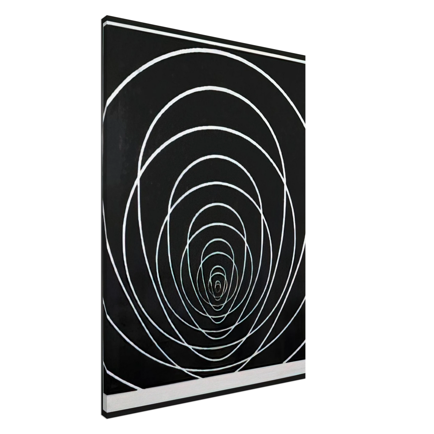 Clarence Holbrook Carter - Concentric Space - 1969 Canvas - 20x30 cm / 8x12 inches-canvas