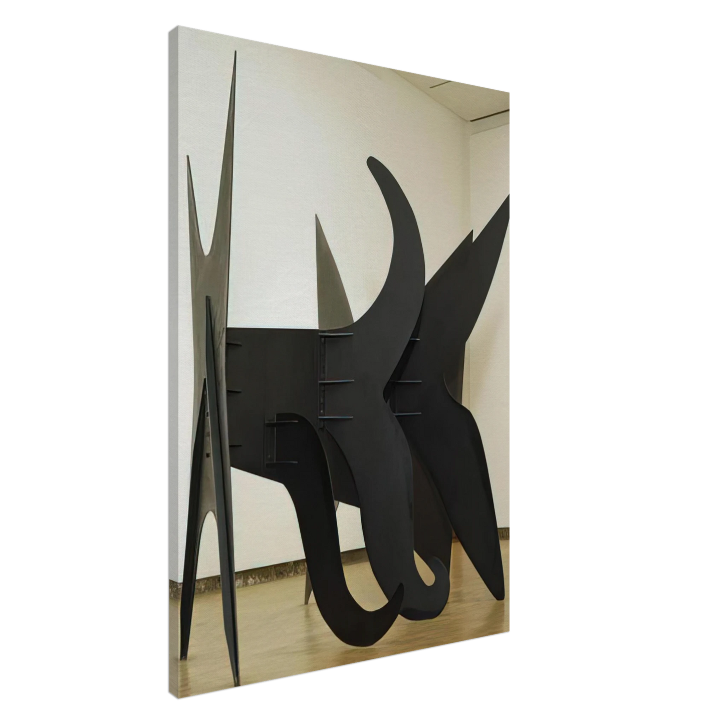 Alexander Calder - THE X AND ITS TAILS 1967 Canvas - 20x30 cm / 8x12 inches-canvas