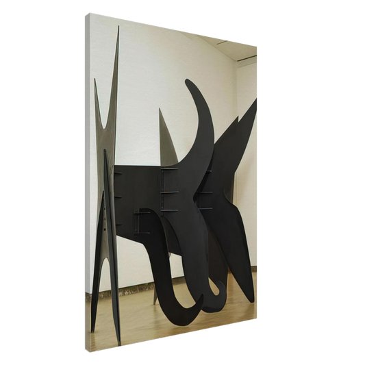 Alexander Calder - THE X AND ITS TAILS 1967 Canvas - 20x30 cm / 8x12 inches-canvas