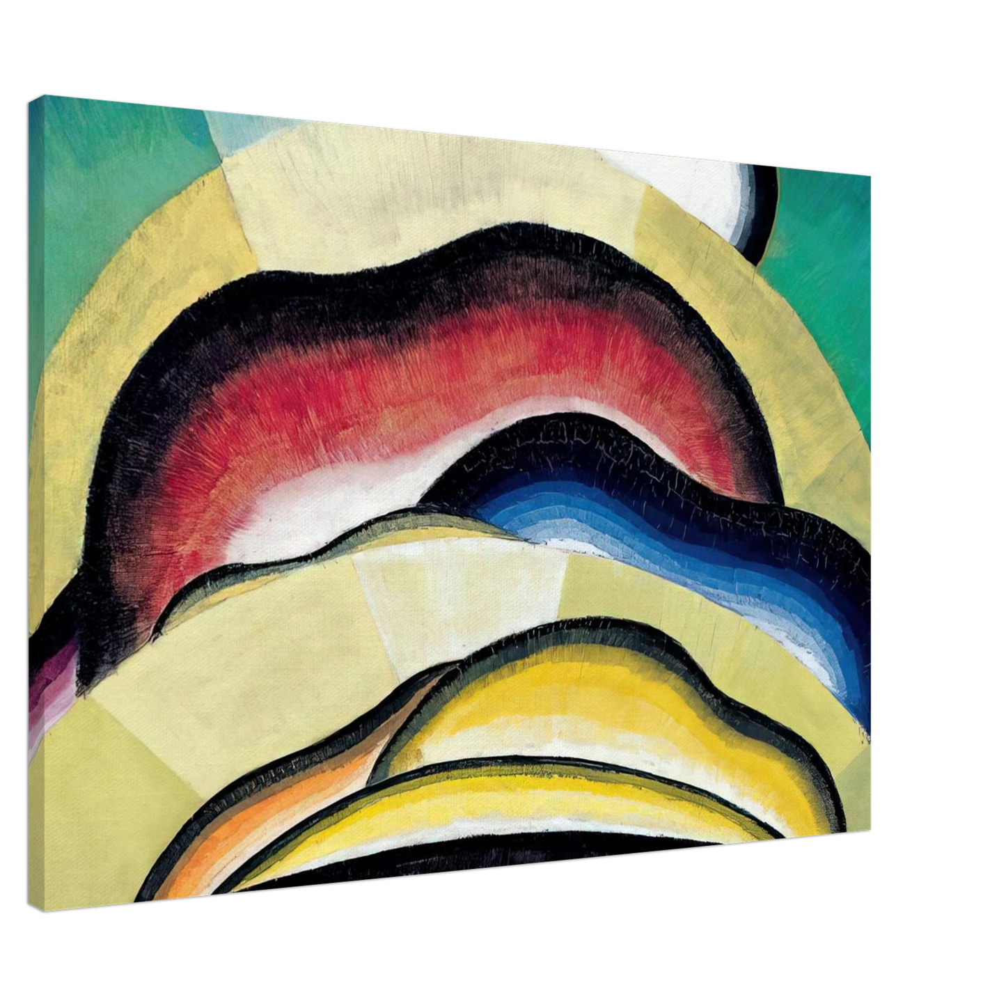 Arthur Dove - Sunrise - 1924 Canvas - 20x30 cm / 8x12 inches-canvas