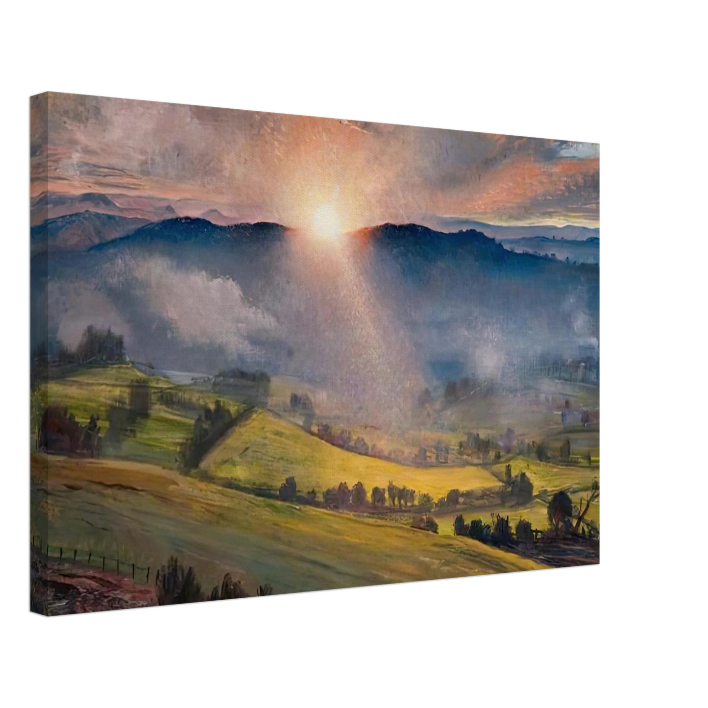 Laura Knight - SUNDOWN 1947 Canvas - 40x60 cm / 16x24 inches-canvas