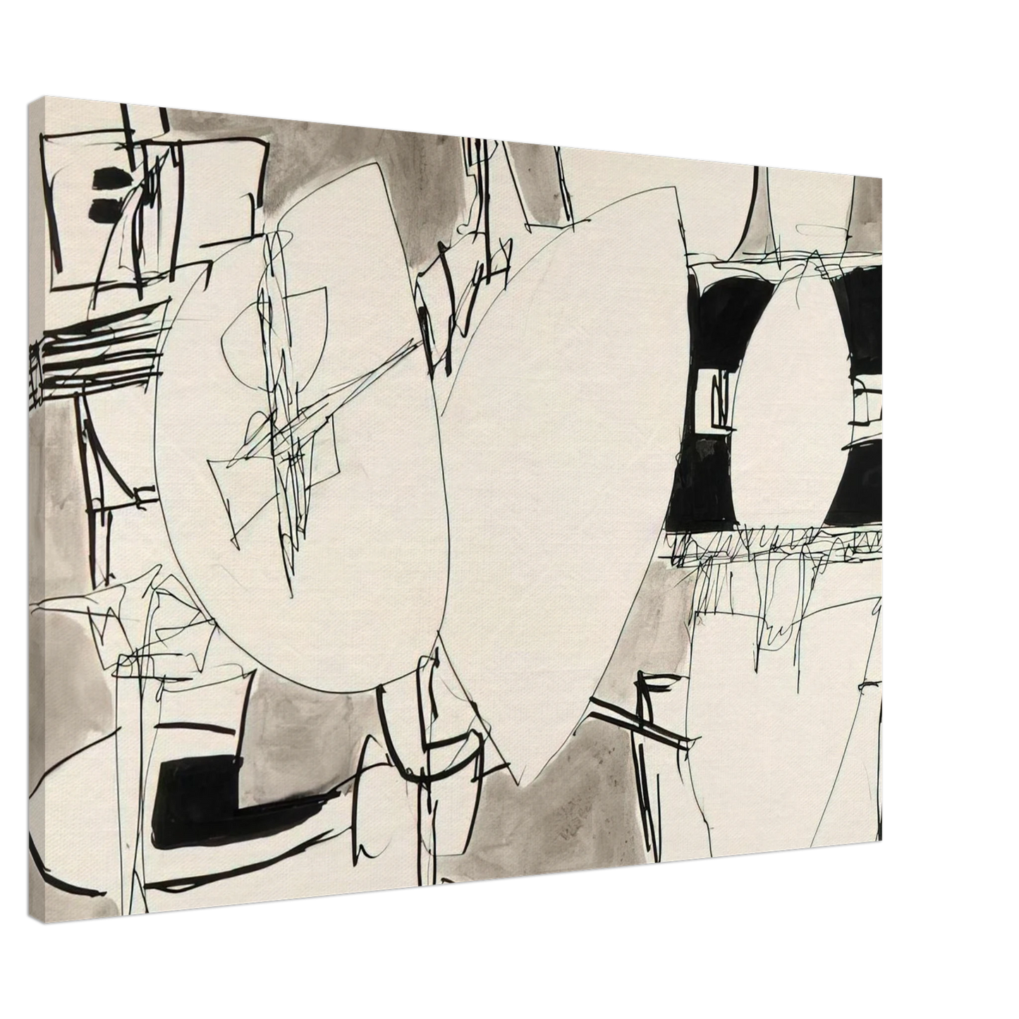 Gene Davis - Inner Space - 1952 Canvas - 20x30 cm / 8x12 inches-canvas