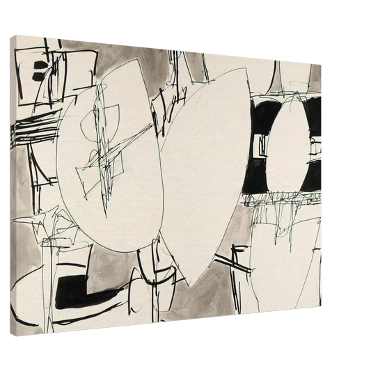 Gene Davis - Inner Space - 1952 Canvas - 20x30 cm / 8x12 inches-canvas