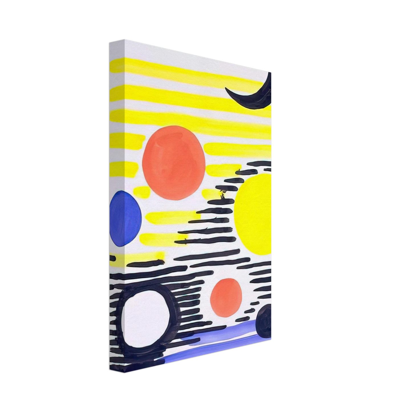 Alexander Calder - 7 CIRCLES ABSTRACT 1966 Canvas - 70x100 cm / 28x40 inches-canvas