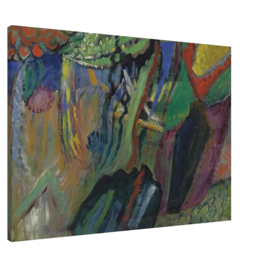 Gabriele Munter - ABSTRACT COMPOSITION Canvas - 20x30 cm / 8x12 inches-canvas