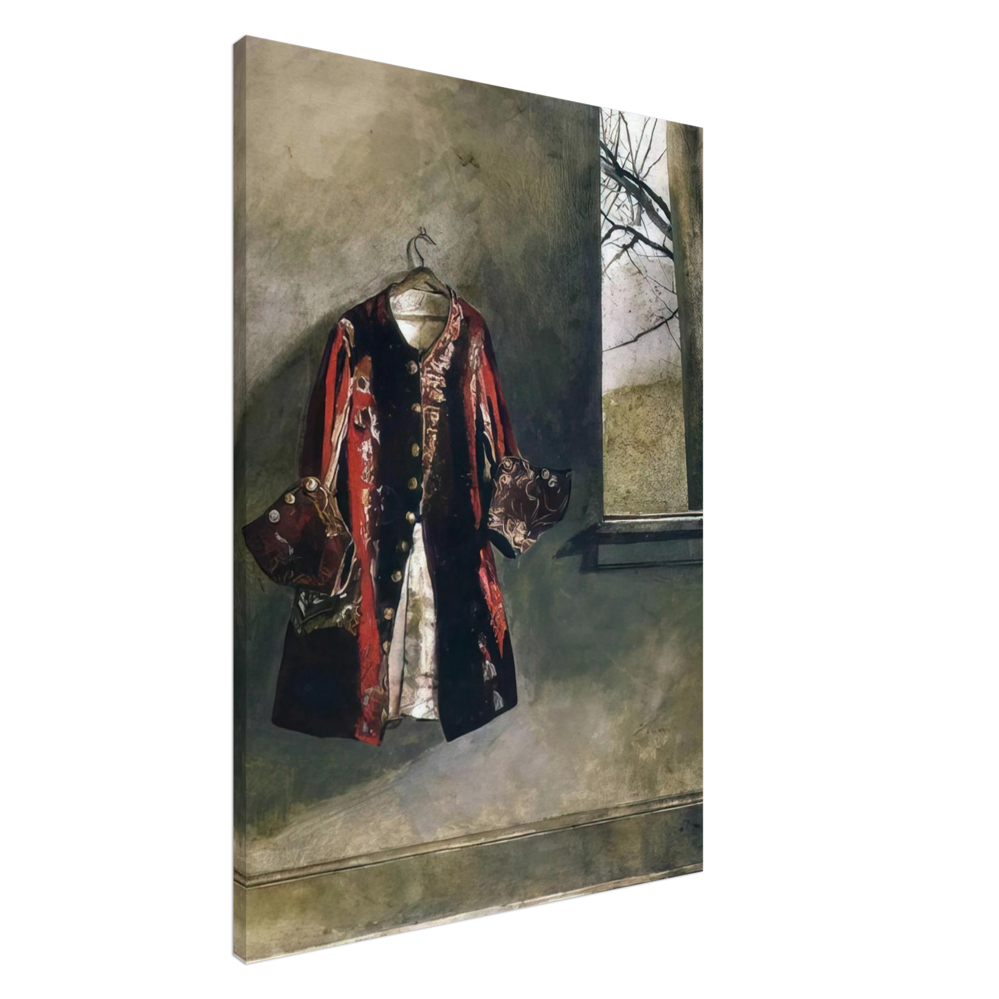 Andrew Wyeth - CURTAIN CALL Canvas - 20x30 cm / 8x12 inches-canvas
