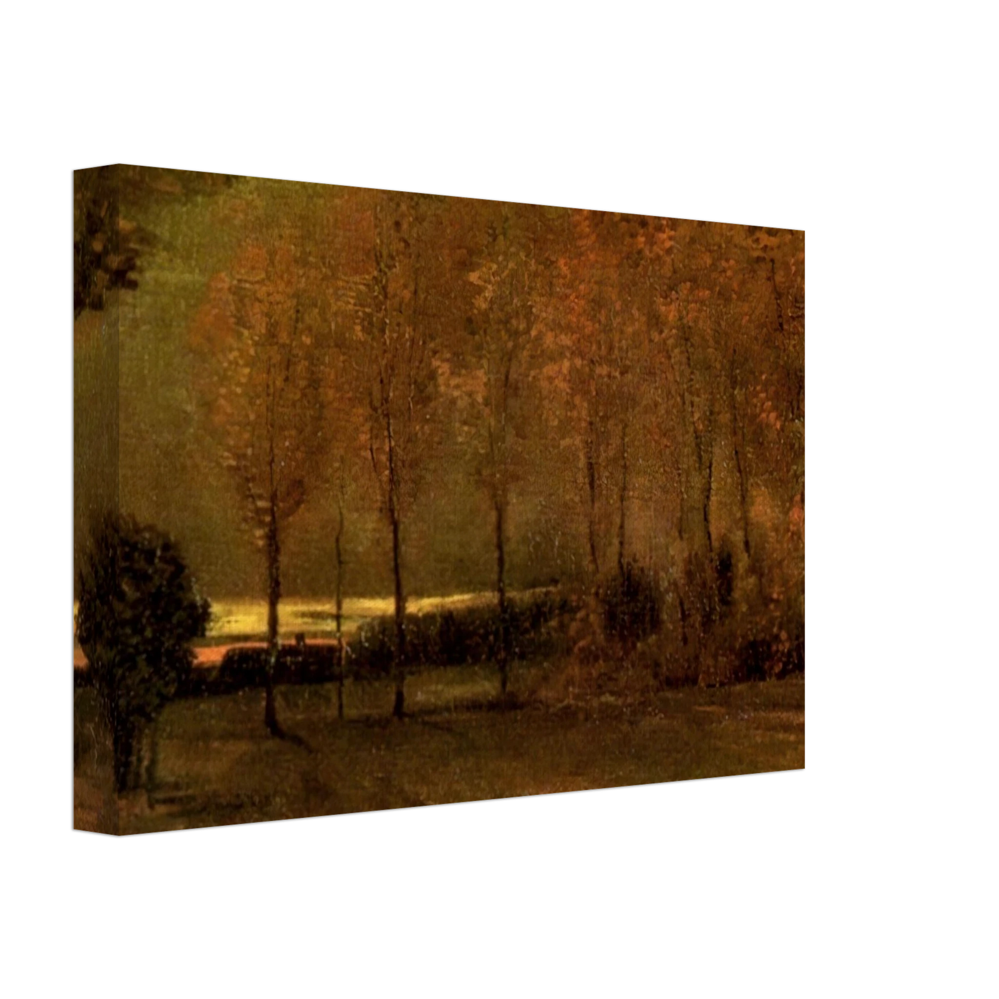 Vincent van Gogh - Autumn Landscape at Dusk Canvas - 70x100 cm / 28x40 inches-canvas