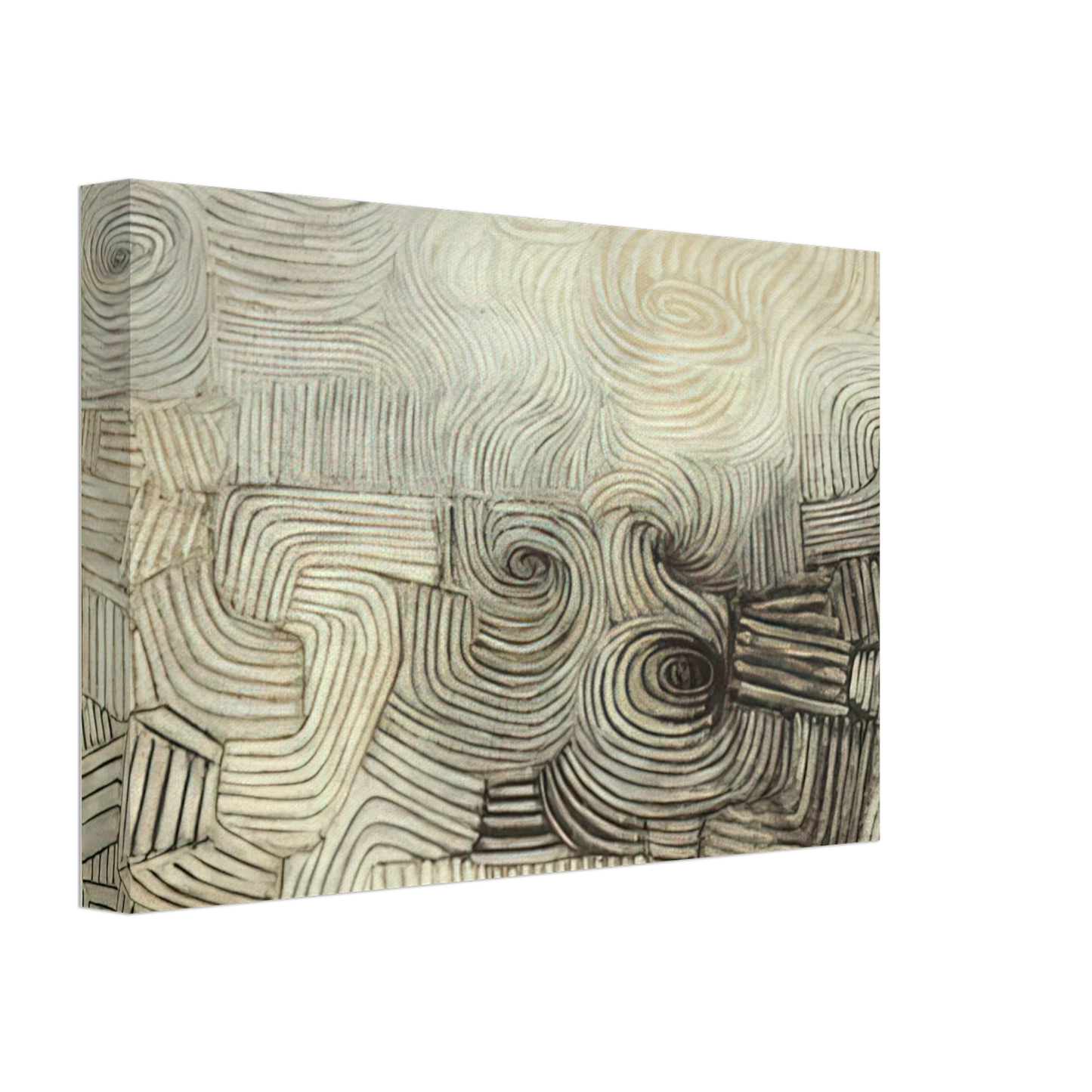 Victor Pasmore - The Snowstorm - 1950 Canvas - 40x60 cm / 16x24 inches-canvas